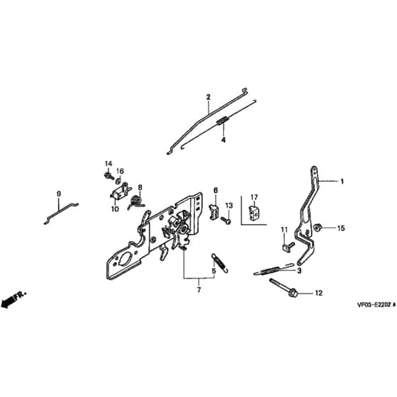 Honda HRD536CK1 - HXE - MZCA 8100001-8199999 Control Diagram