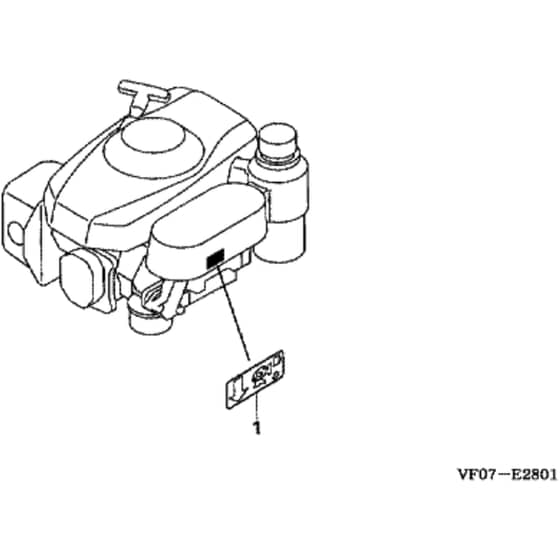 Honda HRD536K4 - HXEH - MZBL 8300001- Label Diagram