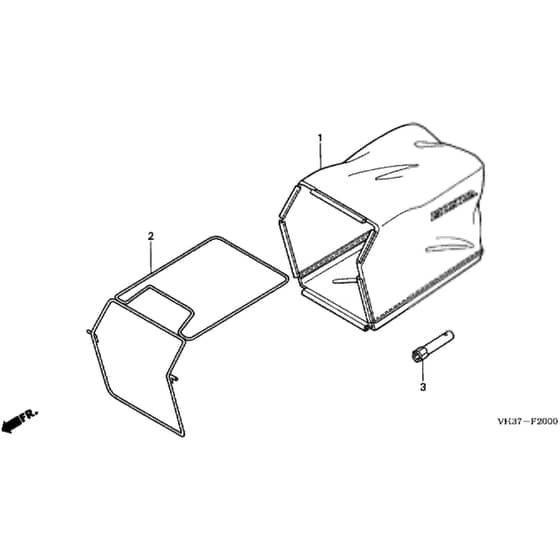 Honda HRG415C2 (IZY) - PDEE - MABF 1100001-1204924 Grass Bag/Tool Diagram