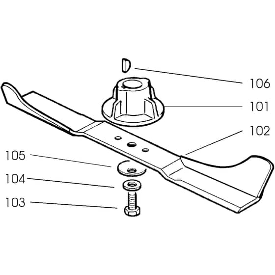 Honda HRG415CSD (2000) - SDT - MABF 8000001-8099999 Blade Assy Diagram