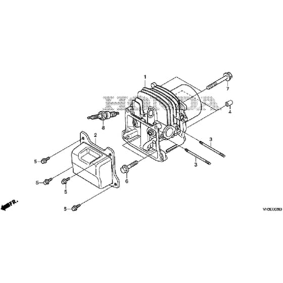 Honda HRG416C1 - SKEH -  Cylinder Head Diagram