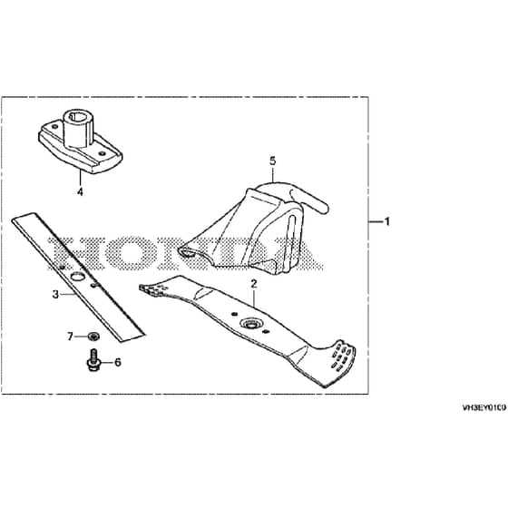 Honda HRG416C1 - SKEH -  Mulching Kit Diagram