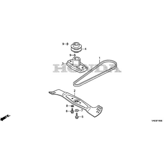 Honda HRG416XB-PEEA -  Rotary Blade Diagram