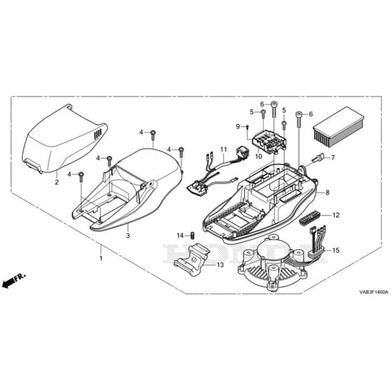 Honda HRG416XB-PEUA -  Motor Diagram