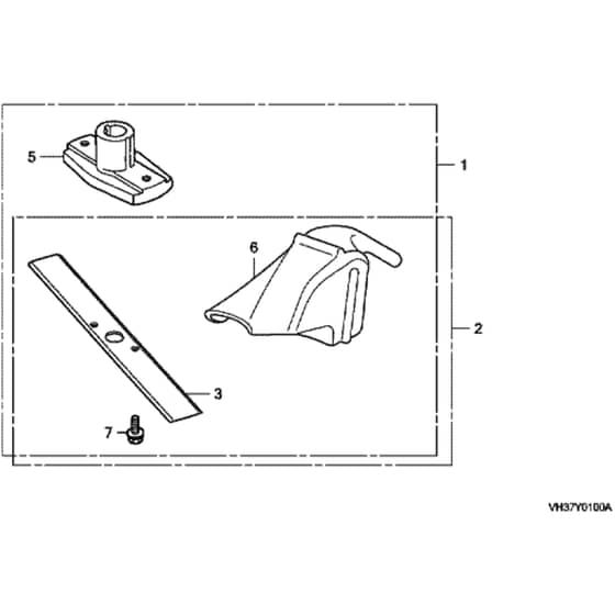 Honda HRG465C2 - PDEE - MADF 1100001-1211768 Mulching Kit (SDEE Only) Diagram