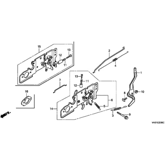 Honda HRG465C2 - SDEE/A - MADF 1100001-1399999 Control Diagram