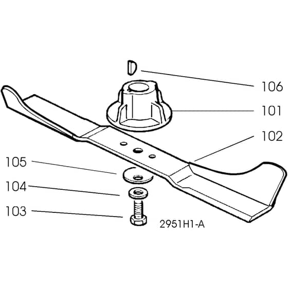 Honda HRG465CPD (1999) - PDI - MADF 8900001-8999999 Blade Assy Diagram