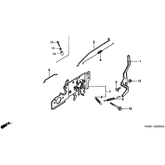 Honda HRG536C1 - SDE/A - MZCG 6600001-6699999 Control Diagram