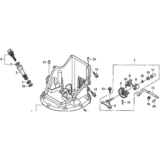 Honda HRG536C1 - SDE - MZCG 6300001-6399999 Oil Pan Diagram