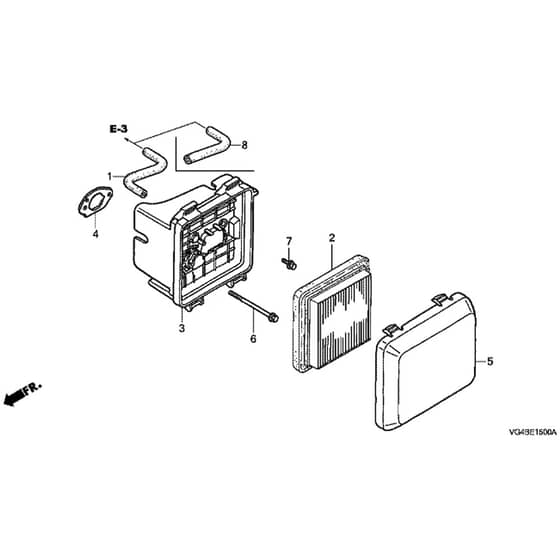 Honda HRG536C8-VYEA -  Air Cleaner Diagram