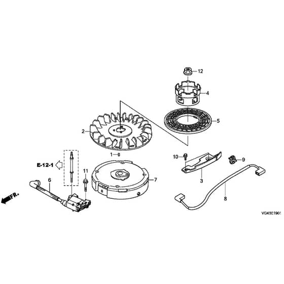 Honda HRG536C8-VYEA -  Flywheel Diagram