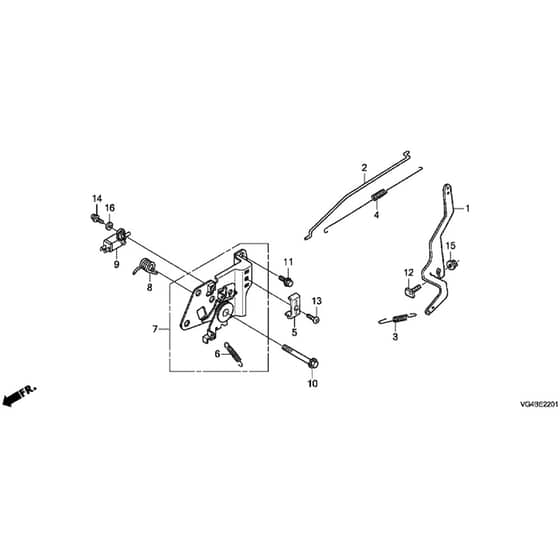 Honda HRG536C9-SKEH -  Control Diagram