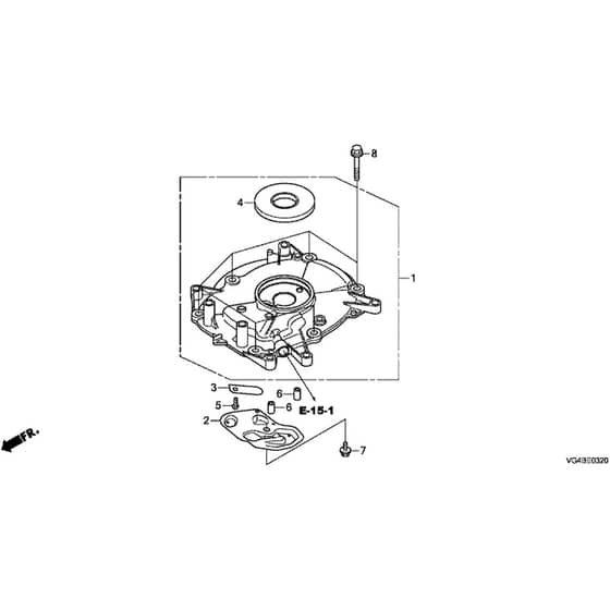 Honda HRG536C9-VYEH -  Crankcase Cover Diagram