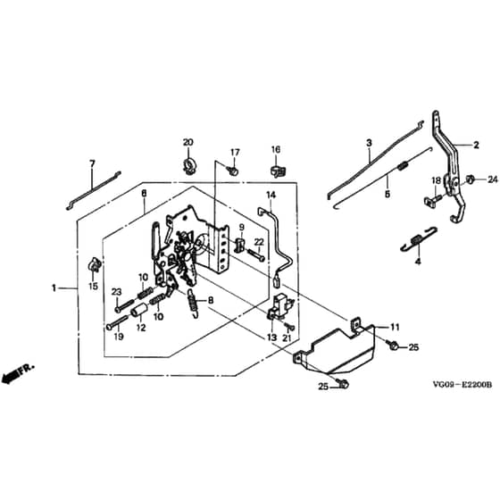 Honda HRH536K3 - HXE - MZBU 8200001-8299999 Control Diagram