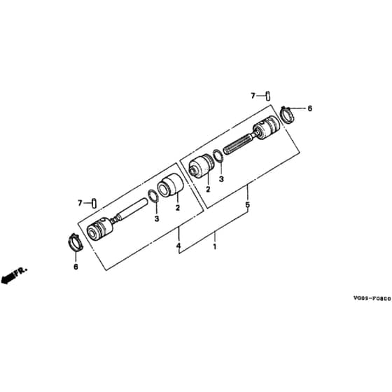 Honda HRH536K4 - HXEH - MZBU 8300001- Joint Diagram