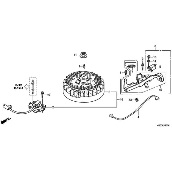 Honda HRS536C1-SDE -  Flywheel Diagram