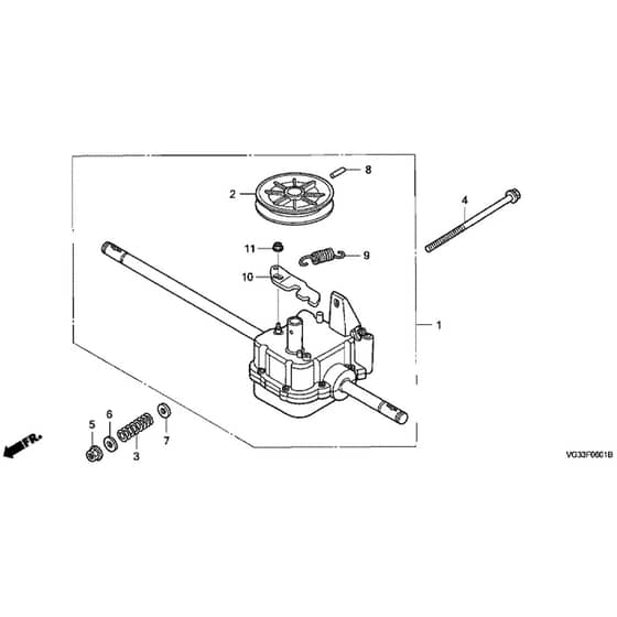 Honda HRS536C1-SDEA -  Transmission Diagram