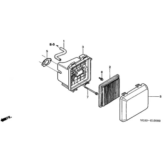 Honda HRS536C2-SDEA -  Air Cleaner Diagram