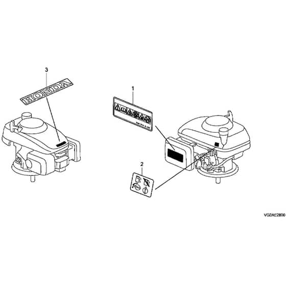 Honda HRS536C5-VKEA (1000001 - 6599999) -  Label Diagram