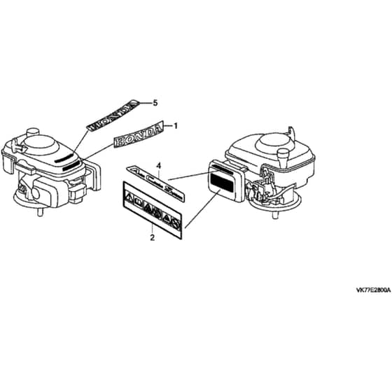 Honda HRX426C - SDE - MATF 1000001- Label Diagram