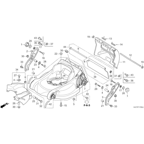 Honda HRX537C6 - HZEA -  Cutter Housing Diagram