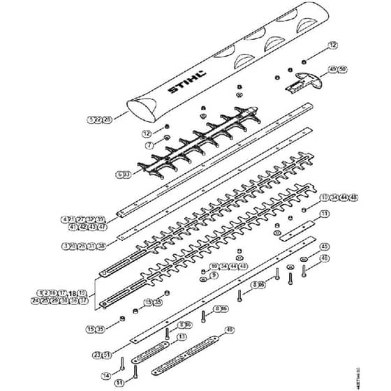 Genuine Stihl HS81 RC-E / N - Cutter Bar HS 81