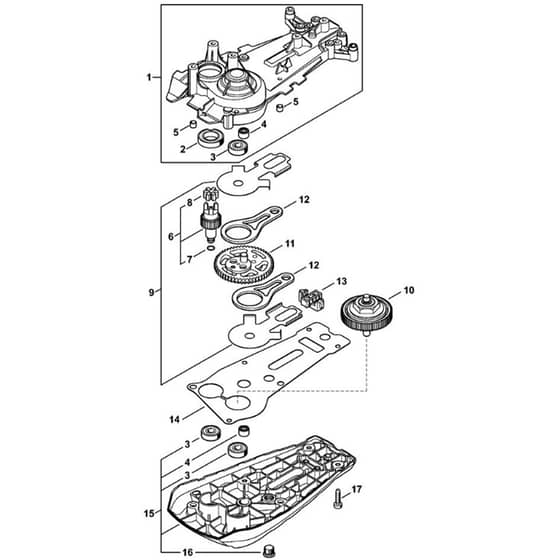Stihl HSA130R - Gear Head Hsa 94 R - Parts Diagram
