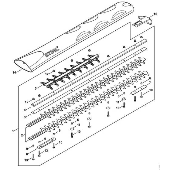 Stihl HSA130T - Cutter Bar 750 Mm - 30" T - Parts Diagram