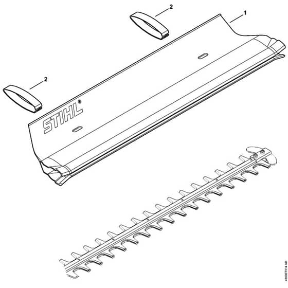 Stihl HSA140.0 R - Catcher Blade - Parts Diagram