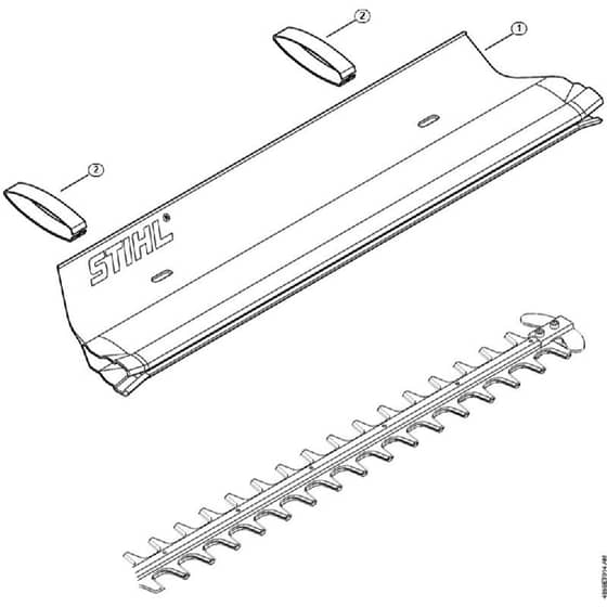 Genuine Stihl HSE61 / J - Catcher blade