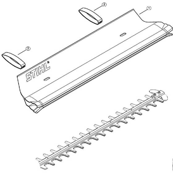 Genuine Stihl HSE81 / J - Catcher blade