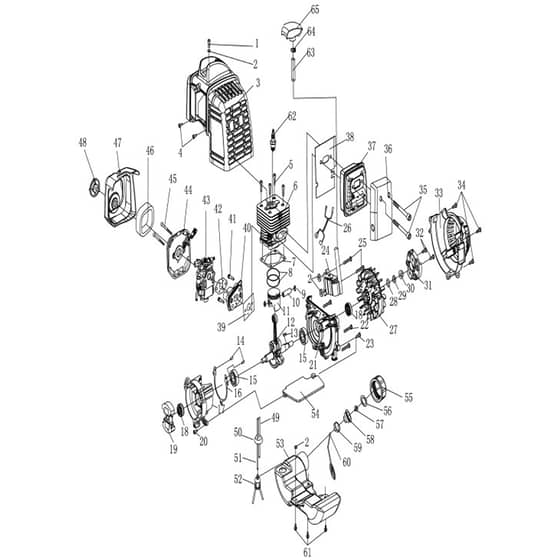 McCulloch HT5622 - 2017-09 - Engine Parts Diagram