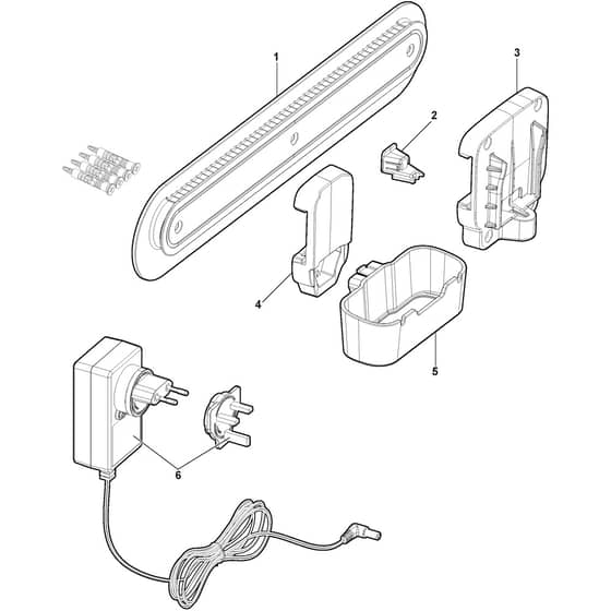 HT 300E - 2025-2026 - 273300001/ST1 - Stiga Hedge Trimmer Wall Mount Diagram