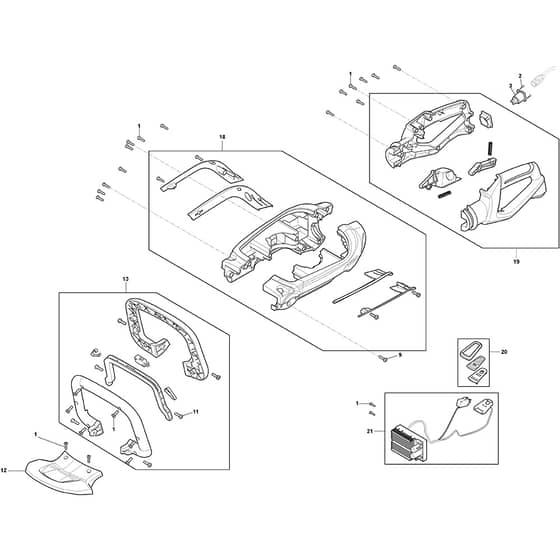 HT 900e - 2022 - 279350008/ST2 - Stiga Hedge Trimmer Battery hedge trimer Diagram