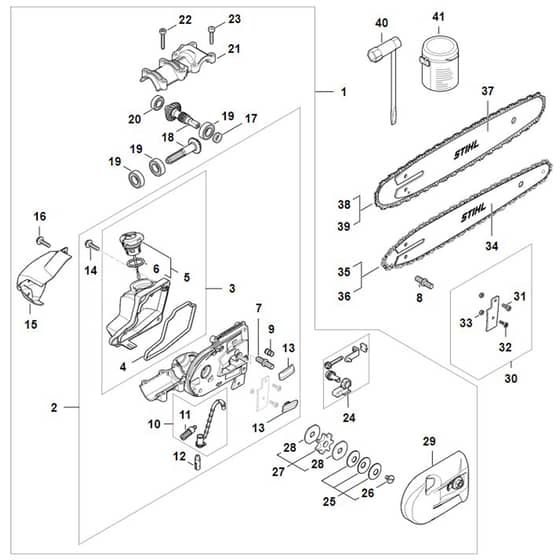 Stihl HTA150.0 - Gear Head - Parts Diagram