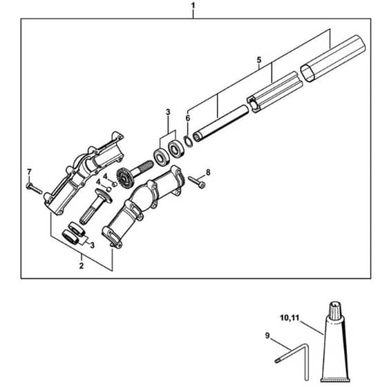 Stihl HTA 160.0 - Angle Drive - Parts Diagram
