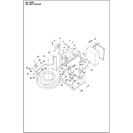 Husqvarna HTC 950 RX - 967837705 - Mist Cooler