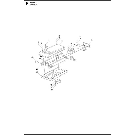 Husqvarna HTC 950 RX - 967837705 - Handle 02
