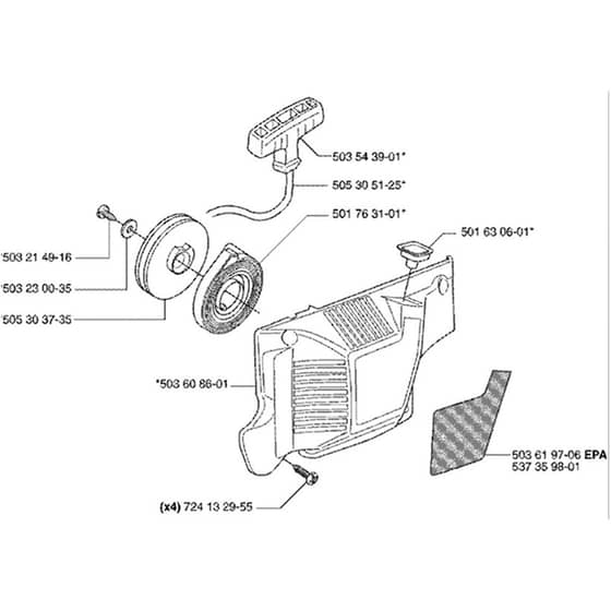 Husqvarna 55 - 2007-Current - Starter