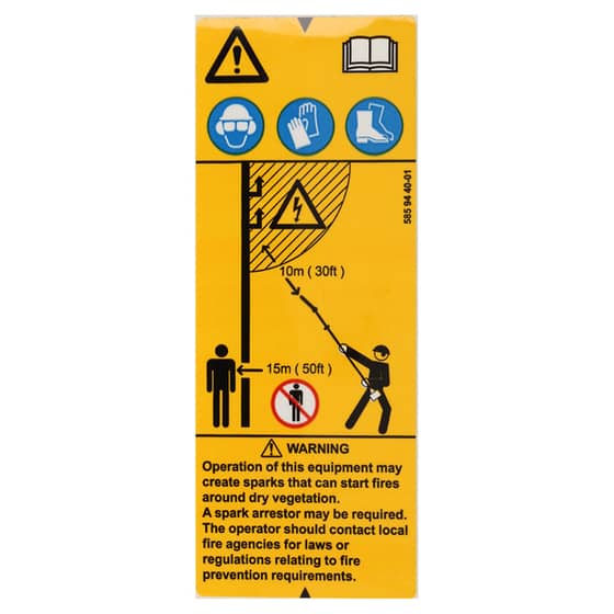 585 94 40 01 Genuine Husqvarna Decal
