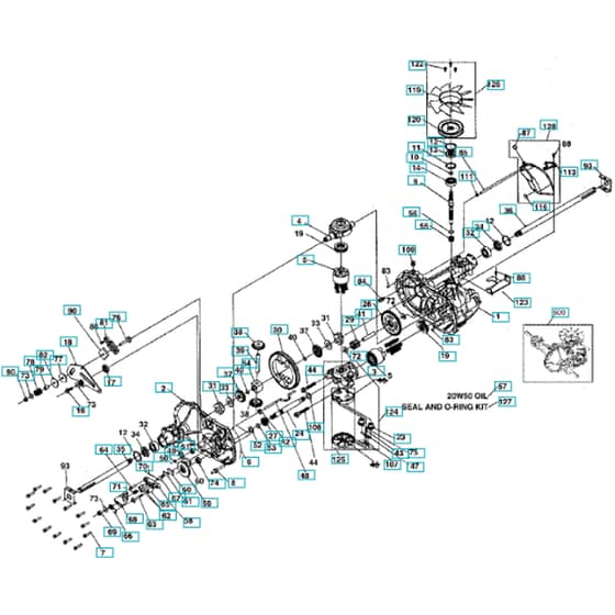 McCulloch Hydro-Gear Transaxle - 2010-06 - Repair Parts (5) Parts Diagram