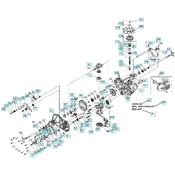 McCulloch Hydro-Gear Transaxle - 2010-06 - Repair Parts (8) Parts Diagram