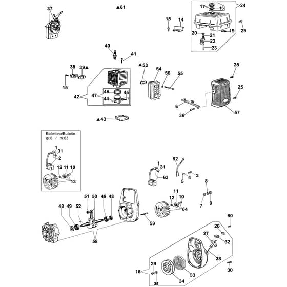 IC 2080 -  - Efco Sprayer Engine (From 07/03/08) Diagram