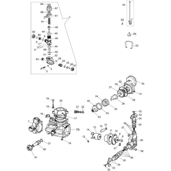 IC 2080 -  - Efco Sprayer Spraying pump Diagram