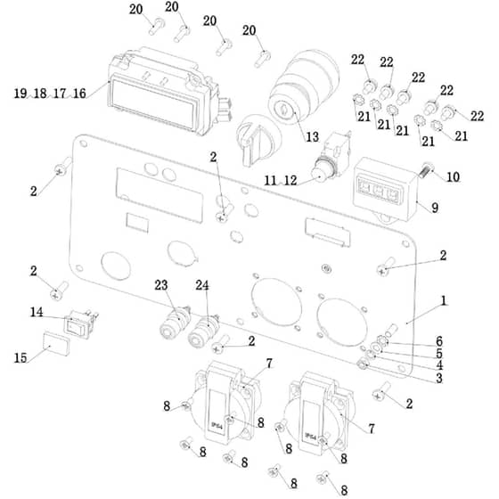 Cobra IG32esi - Generator Control Box UK Diagram