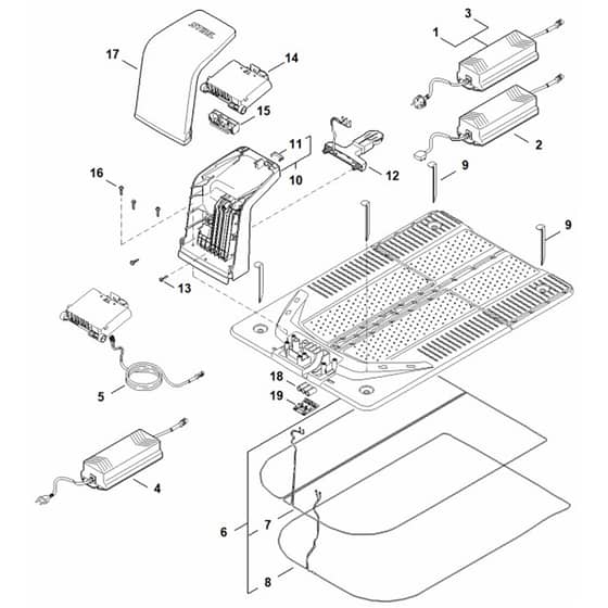 Stihl iMOW 3.0 - Docking Station - Parts Diagram