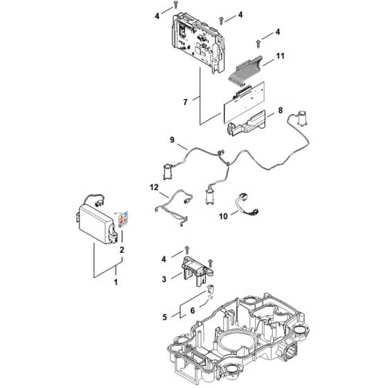 Stihl iMOW 4.0 EVO - Electric Equipment - Parts Diagram