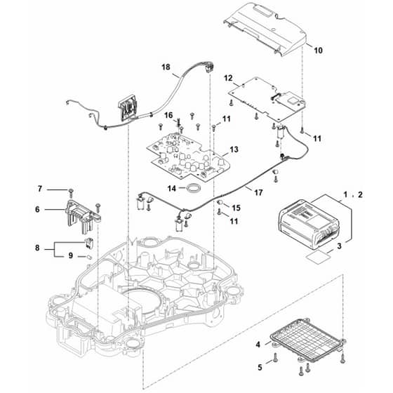 Stihl iMOW 5.0 - Electric Equipment - Parts Diagram