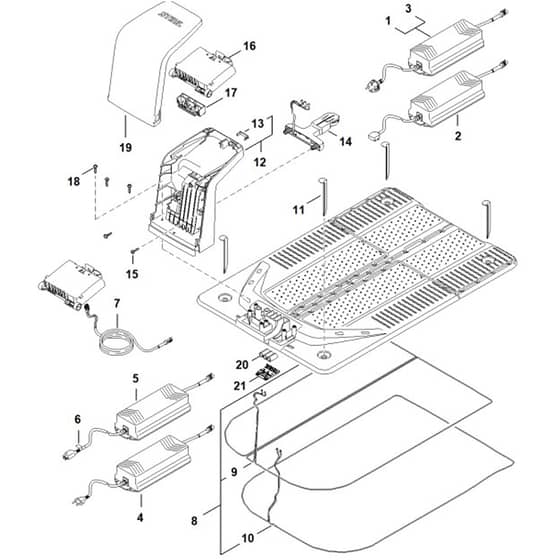 Stihl iMOW 6.0 - Docking Station - Parts Diagram
