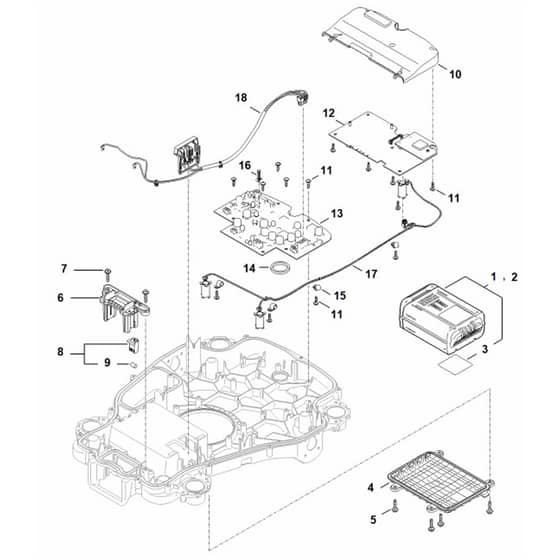 Stihl iMOW 6.0 - Electric Equipment - Parts Diagram